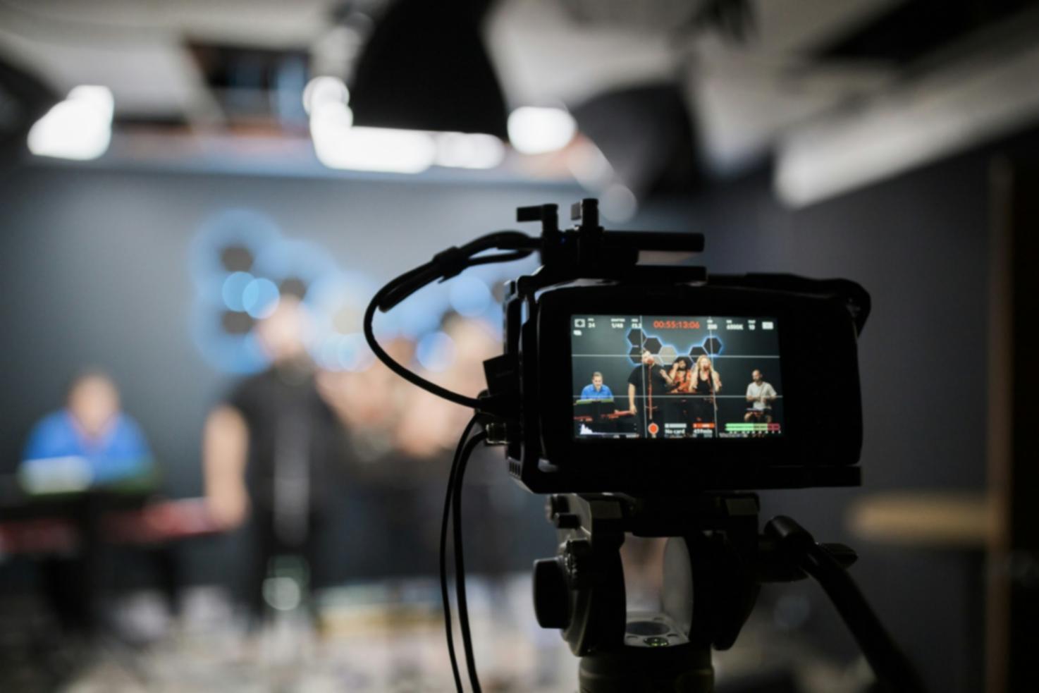 Motion graphics design workspace